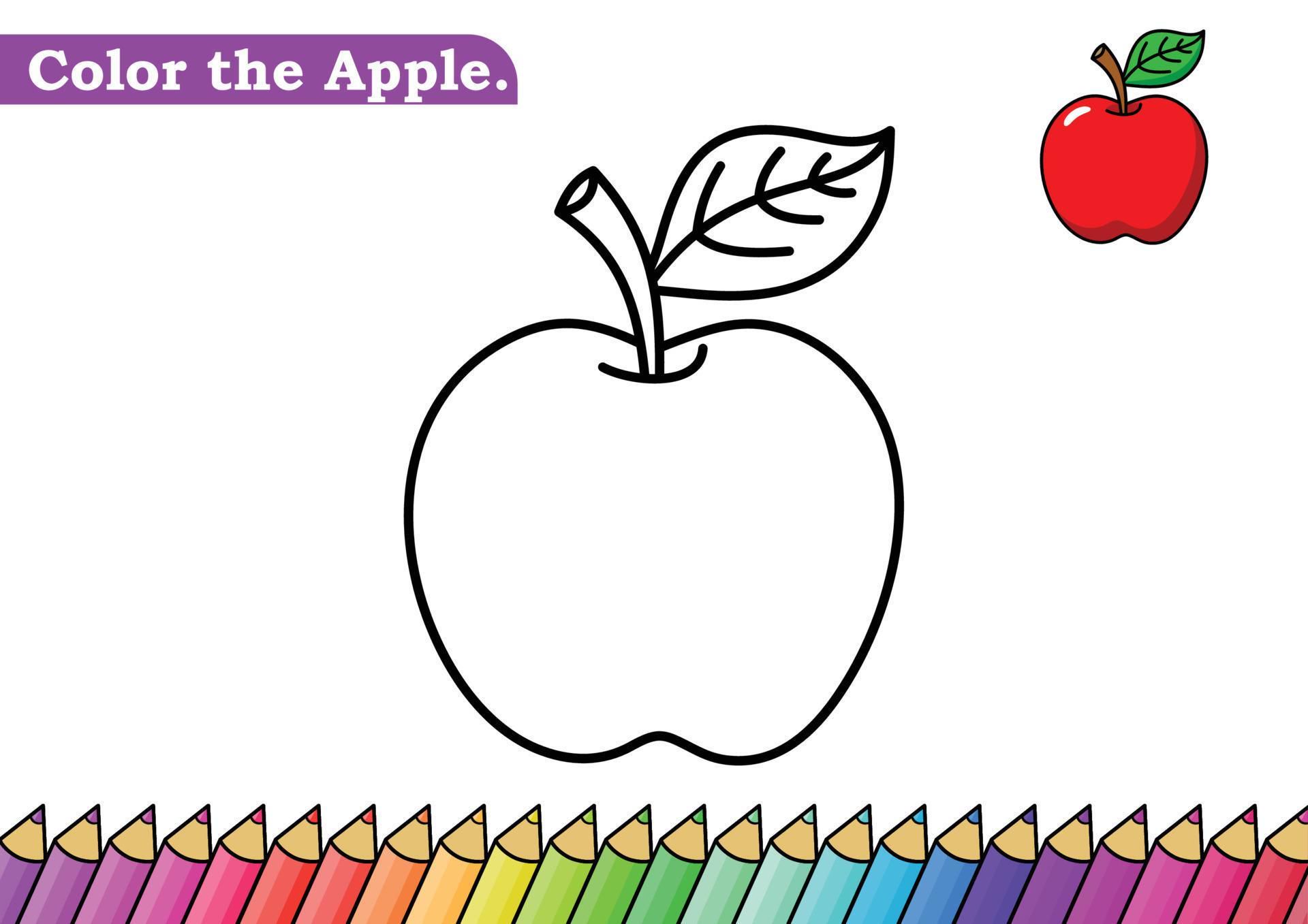 Apple Coloring Sheet