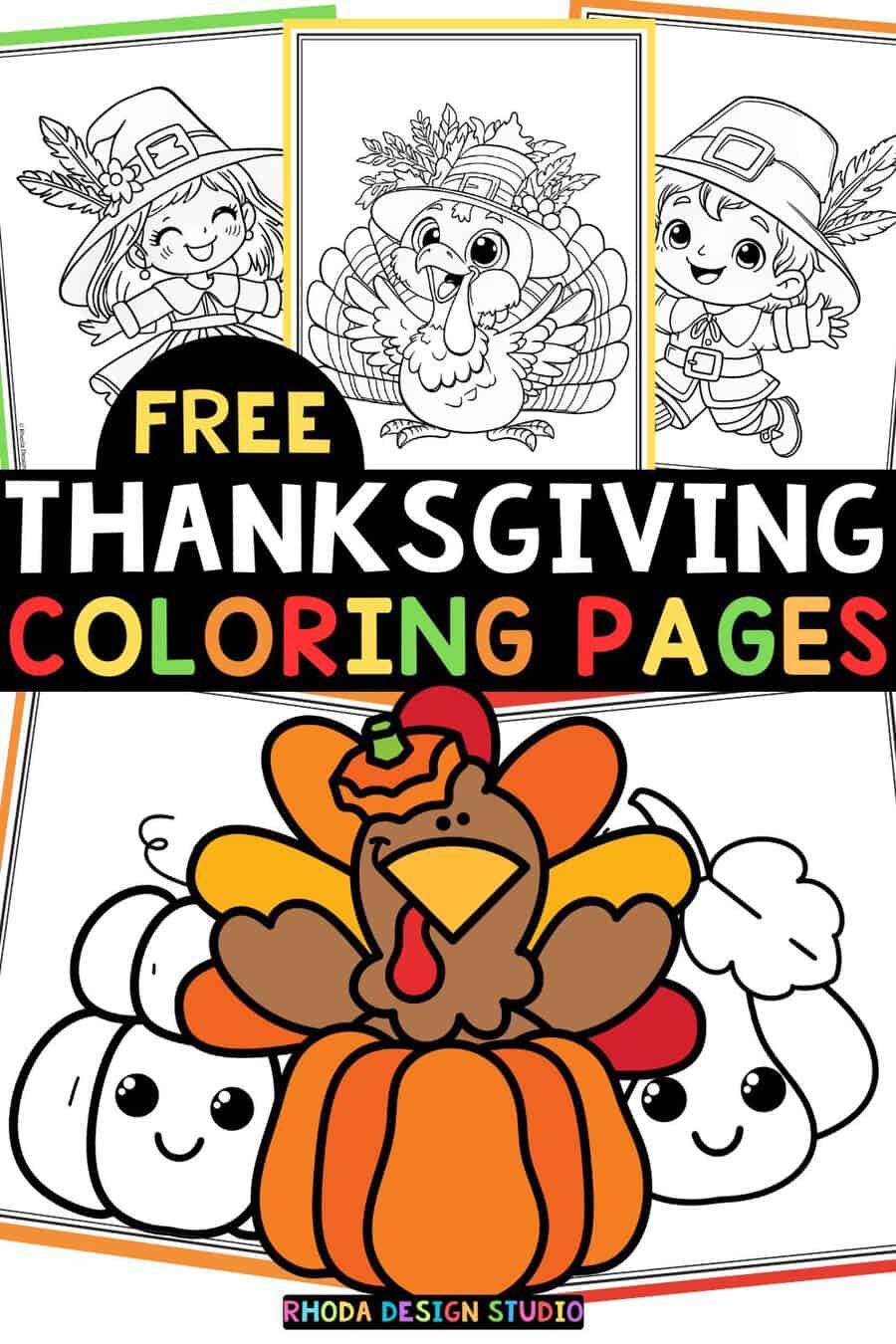 Thanksgiving activity sheets designed for elementary school classroom use.