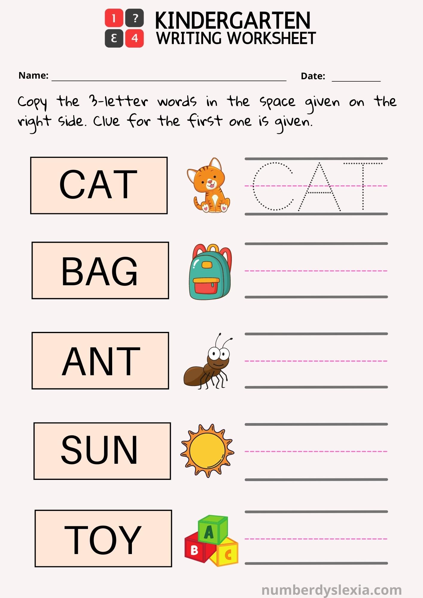 Teacher-designed handwriting printables to help kindergarteners master basic letter formation.