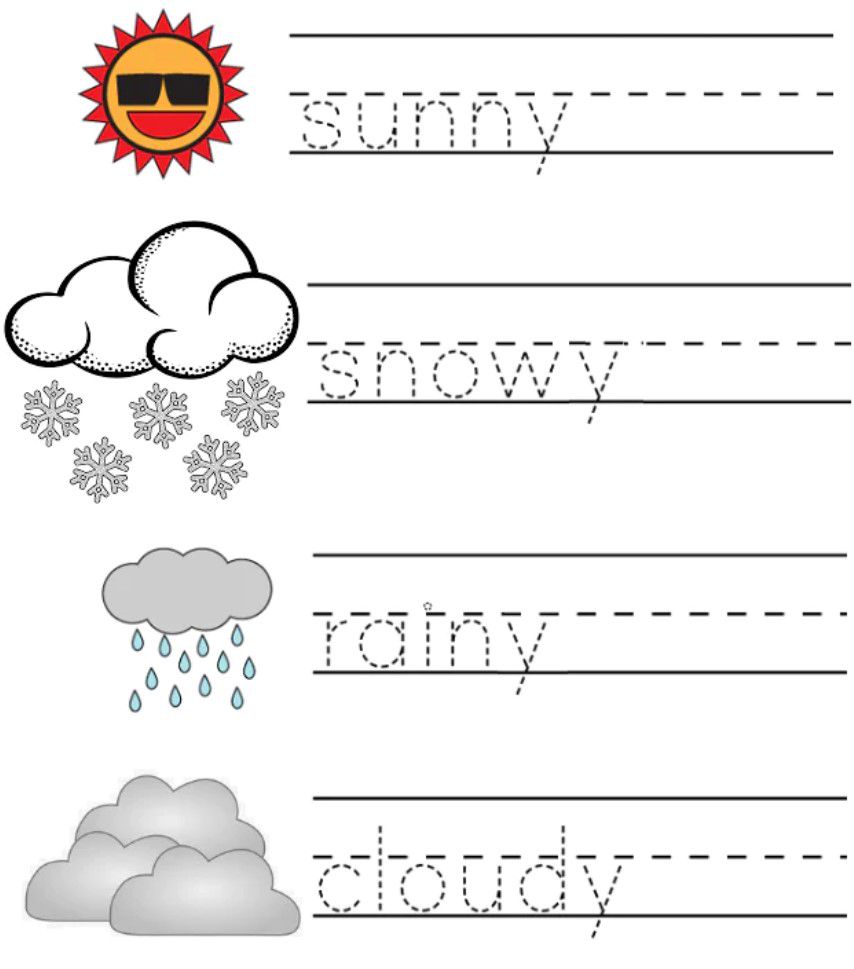 Free printable writing pages for kindergarteners to draw and label pictures.