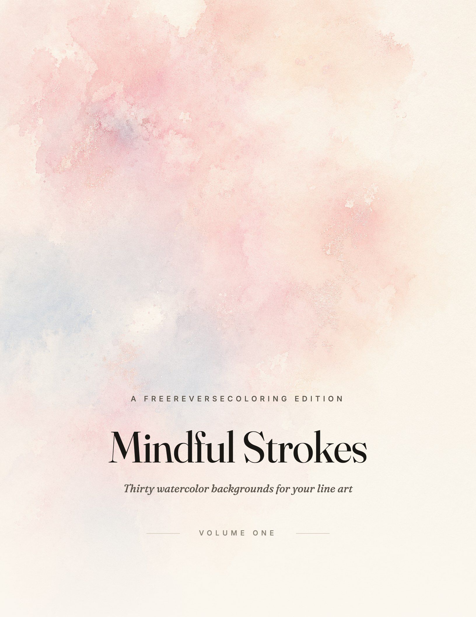 Add your own lines and details to each weekly reverse coloring design with watercolor backgrounds.