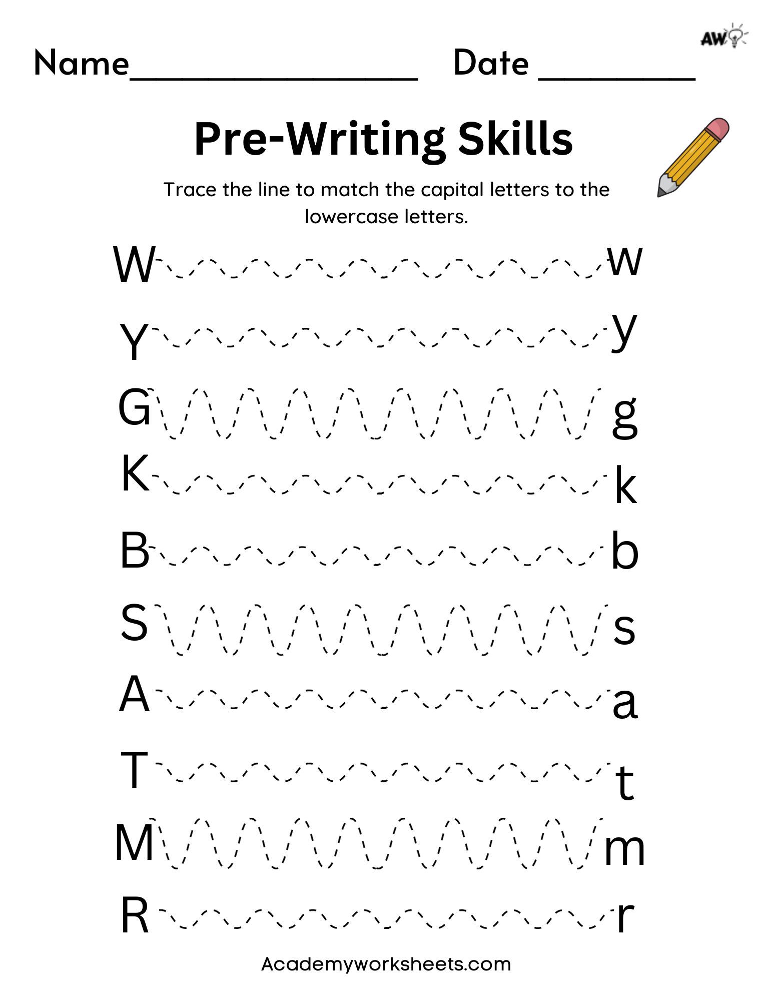 Engaging handwriting worksheets with tracing tasks to make early writing lessons enjoyable.