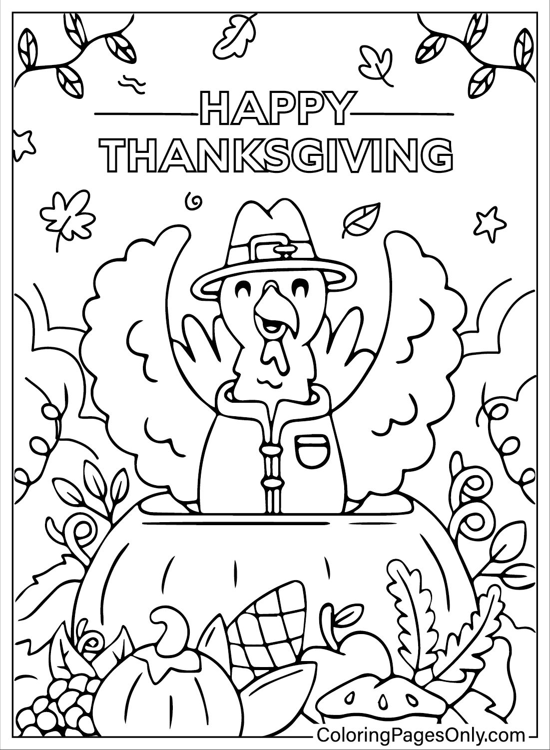 Thanksgiving coloring activities to keep kids entertained in November.